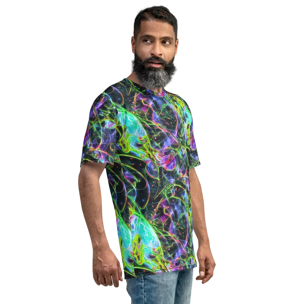 Midnight Biolume on Men's Crew Neck T-Shirt — Right