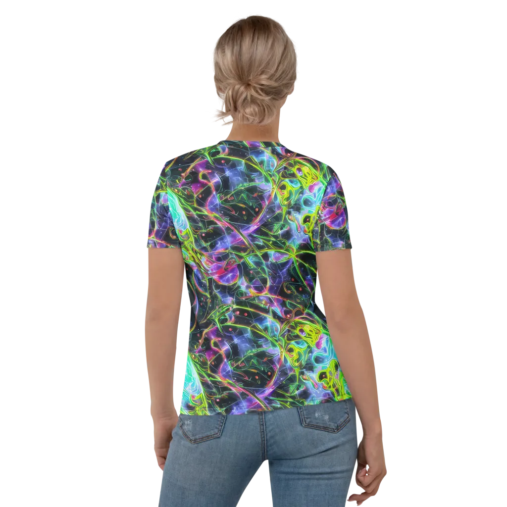 Midnight Biolume on Women's Crew Neck T-Shirt — Back