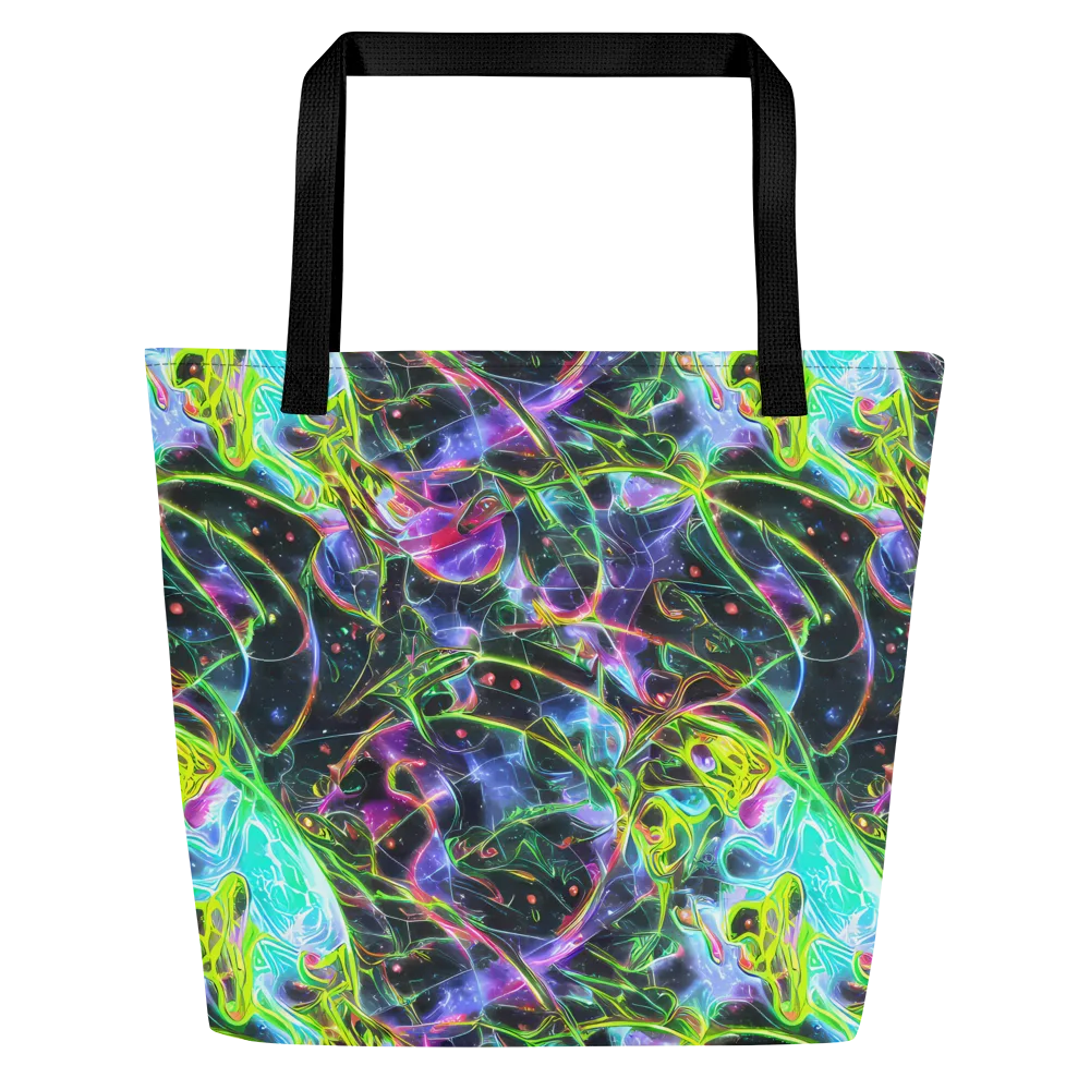 Midnight Biolume on Large Tote Bag W/ Pocket — Front