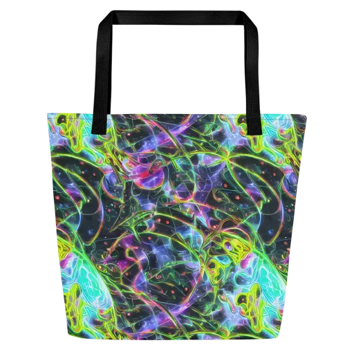 Midnight Biolume on a Large Tote Bag W/ Pocket