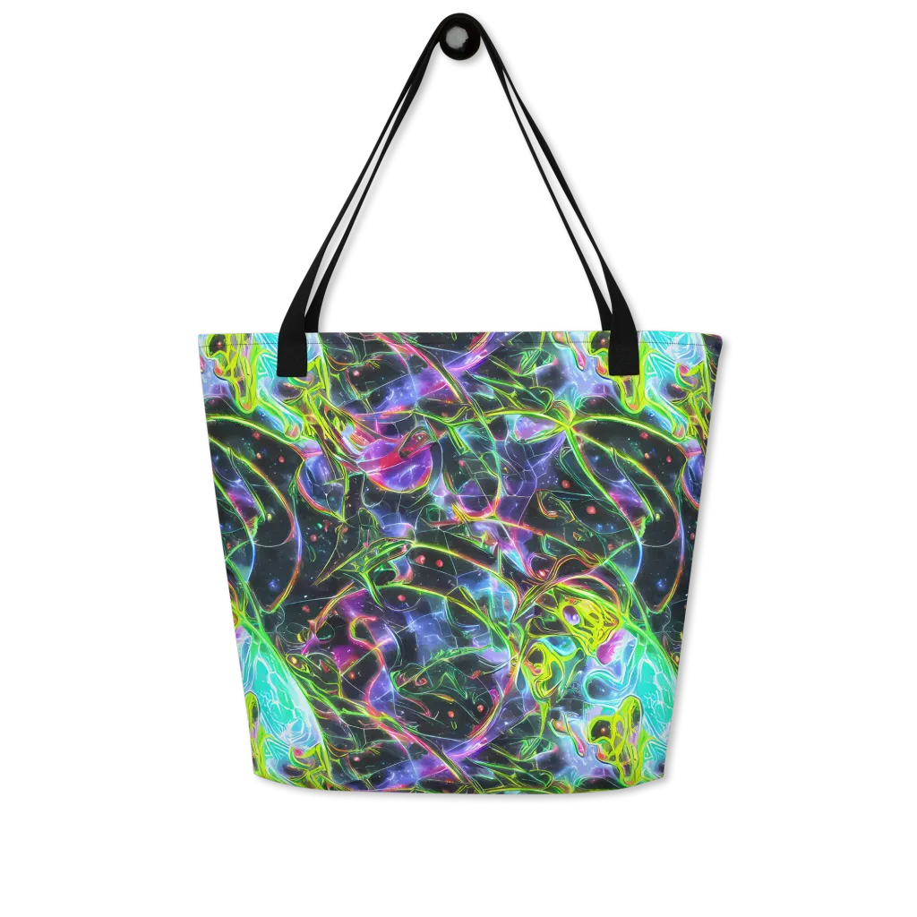 Midnight Biolume on Large Tote Bag W/ Pocket — Front