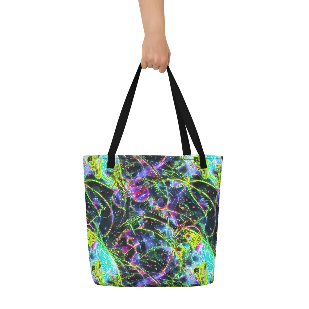 Midnight Biolume on Large Tote Bag W/ Pocket — Front