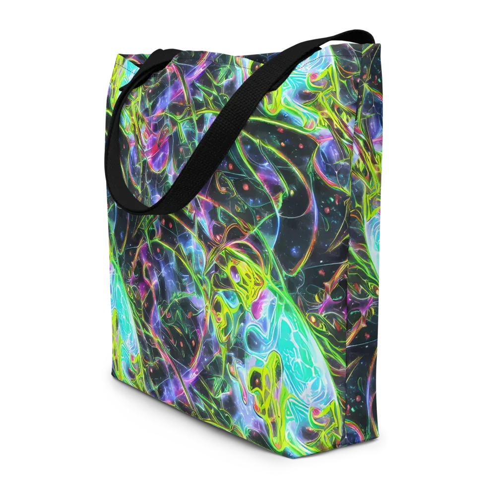Midnight Biolume on Large Tote Bag W/ Pocket — Front