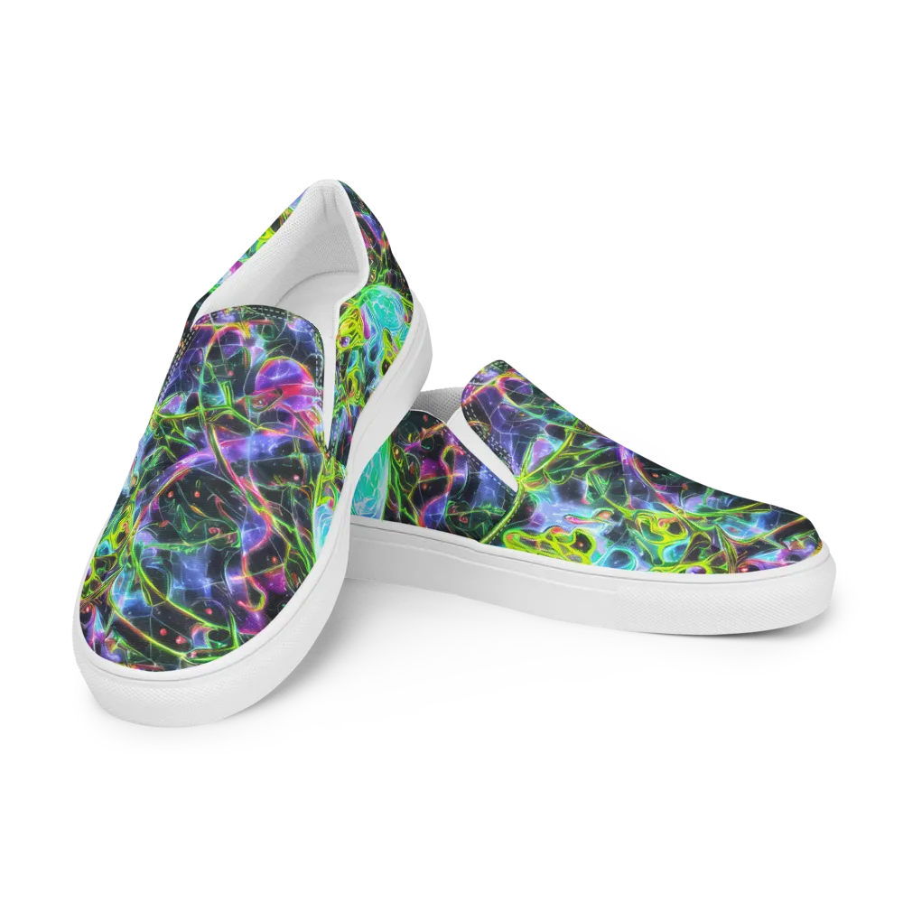 Midnight Biolume on Women's Slip-On Canvas Shoes — Left Front