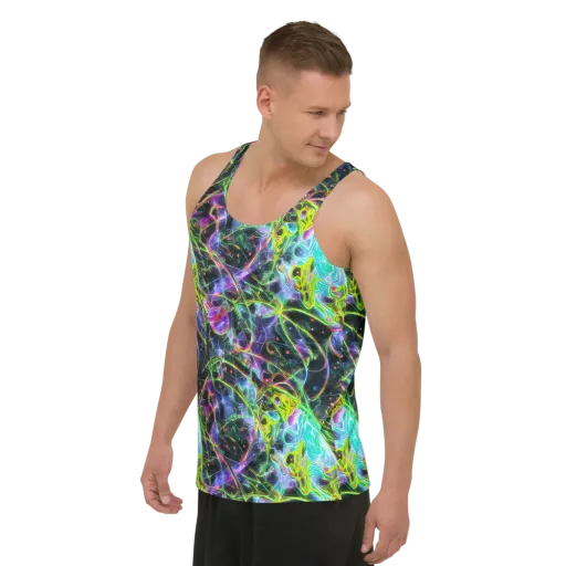 Midnight Biolume on a Men's Tank Top