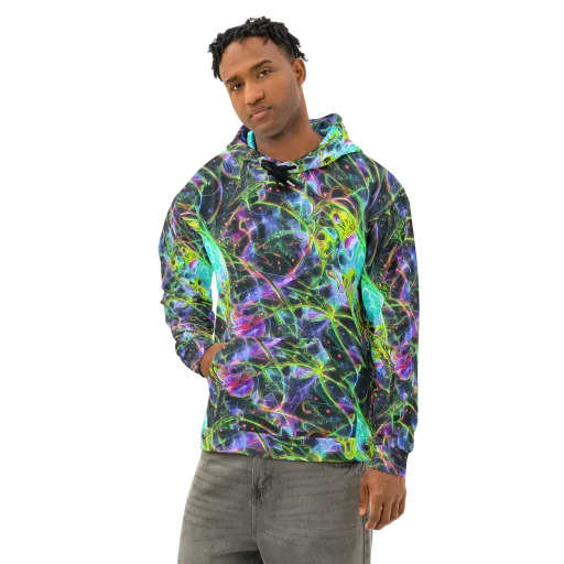 Midnight Biolume on a Cotton Hoodie