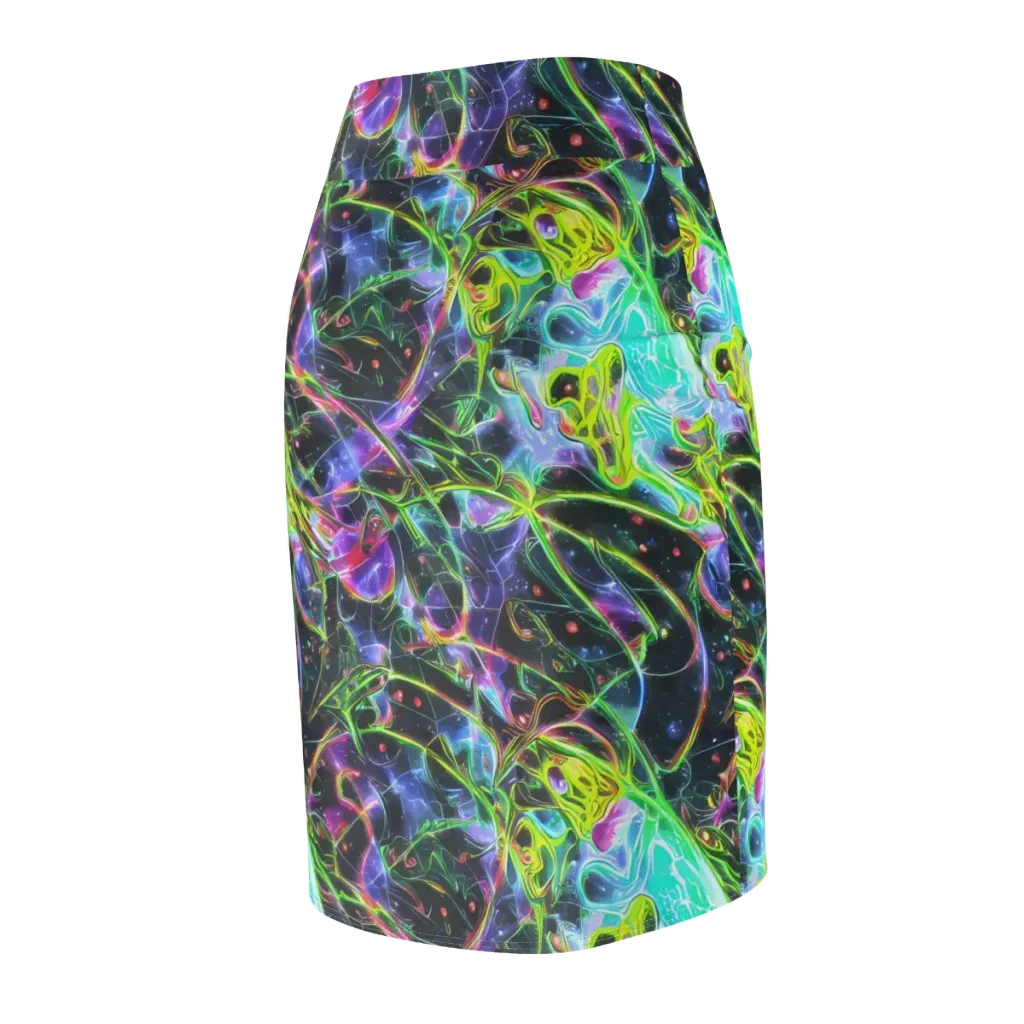 Midnight Biolume on Pencil Skirt — Back Side
