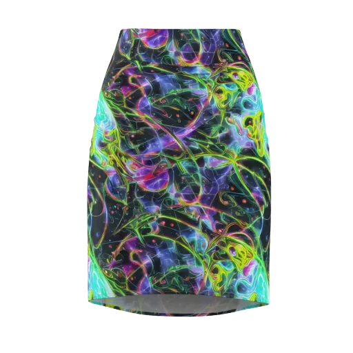 Midnight Biolume on a Pencil Skirt