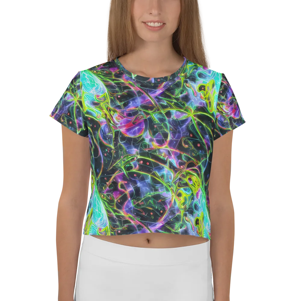 Midnight Biolume on Crop Tee — Front