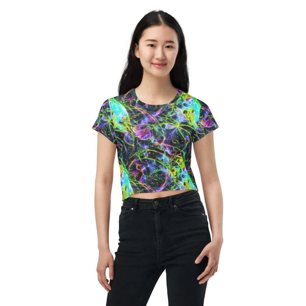 Midnight Biolume on Crop Tee — Front