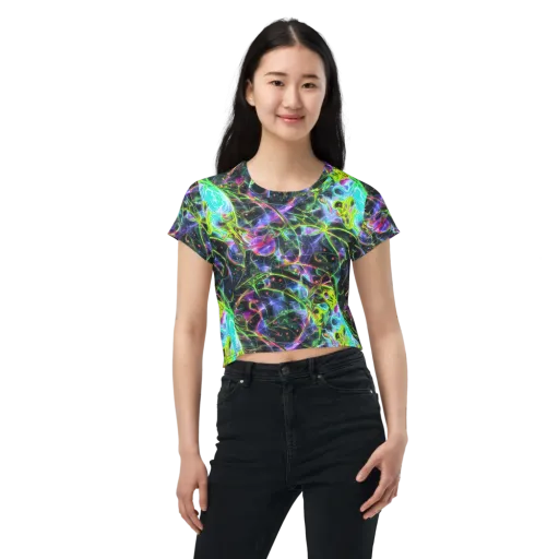 Midnight Biolume on a Crop Tee