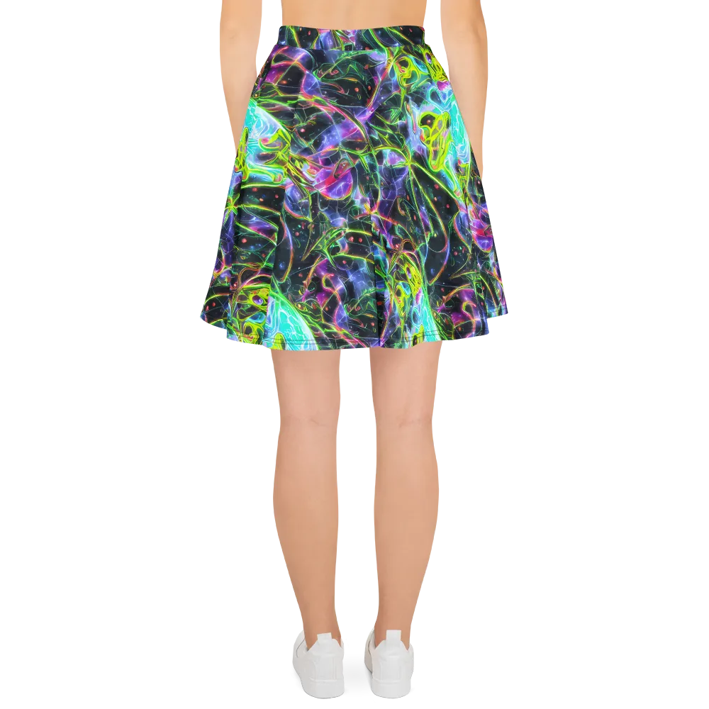 Midnight Biolume on Skater Skirt — Back