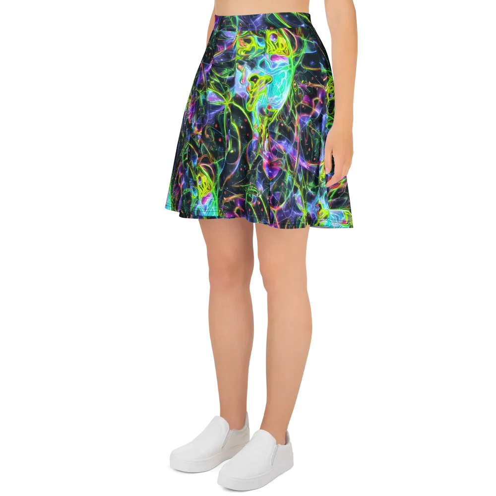 Midnight Biolume on Skater Skirt — Left