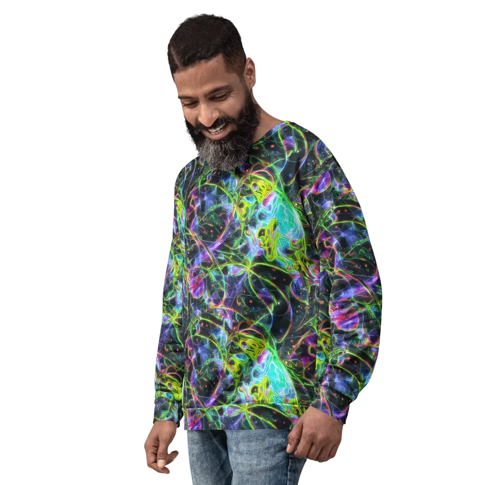 Midnight Biolume on Sweatshirt — Left Front