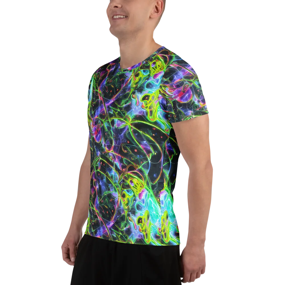 Midnight Biolume on Men's Athletic T-Shirt — Left