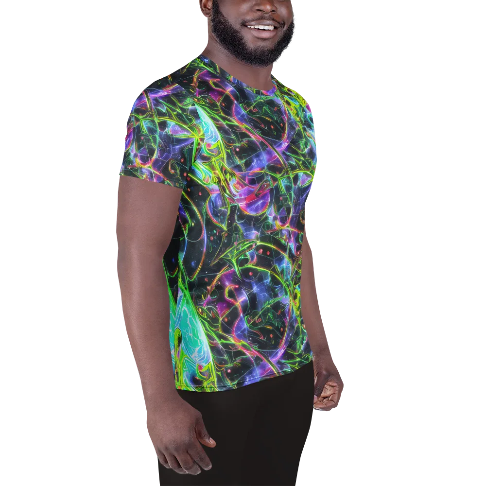 Midnight Biolume on Men's Athletic T-Shirt — Right