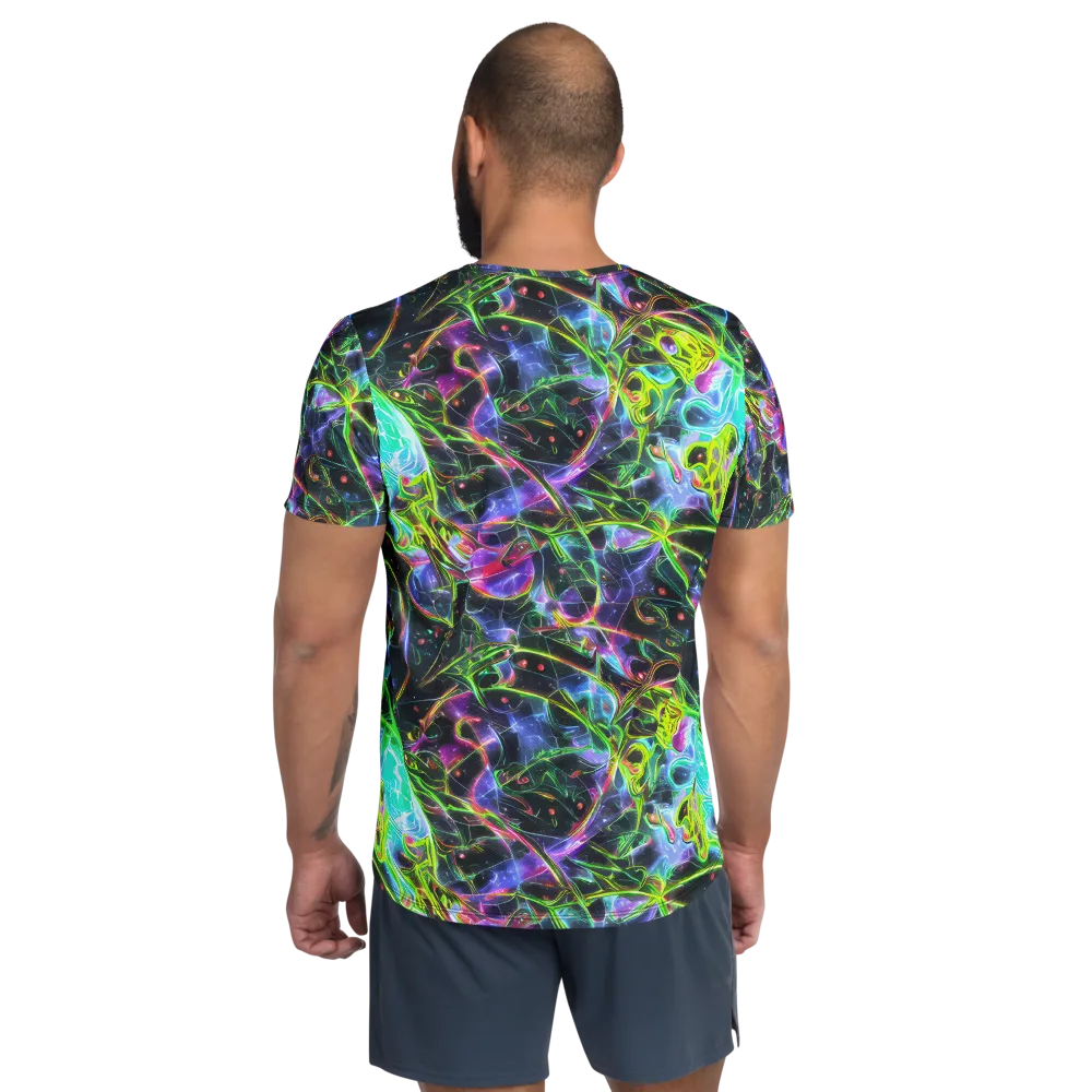 Midnight Biolume on Men's Athletic T-Shirt — Back
