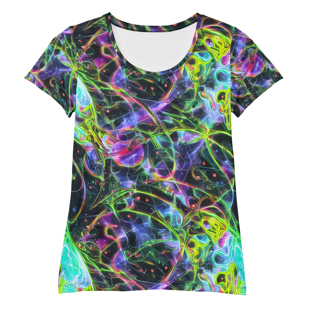 Midnight Biolume on Women's Athletic T-Shirt — Front