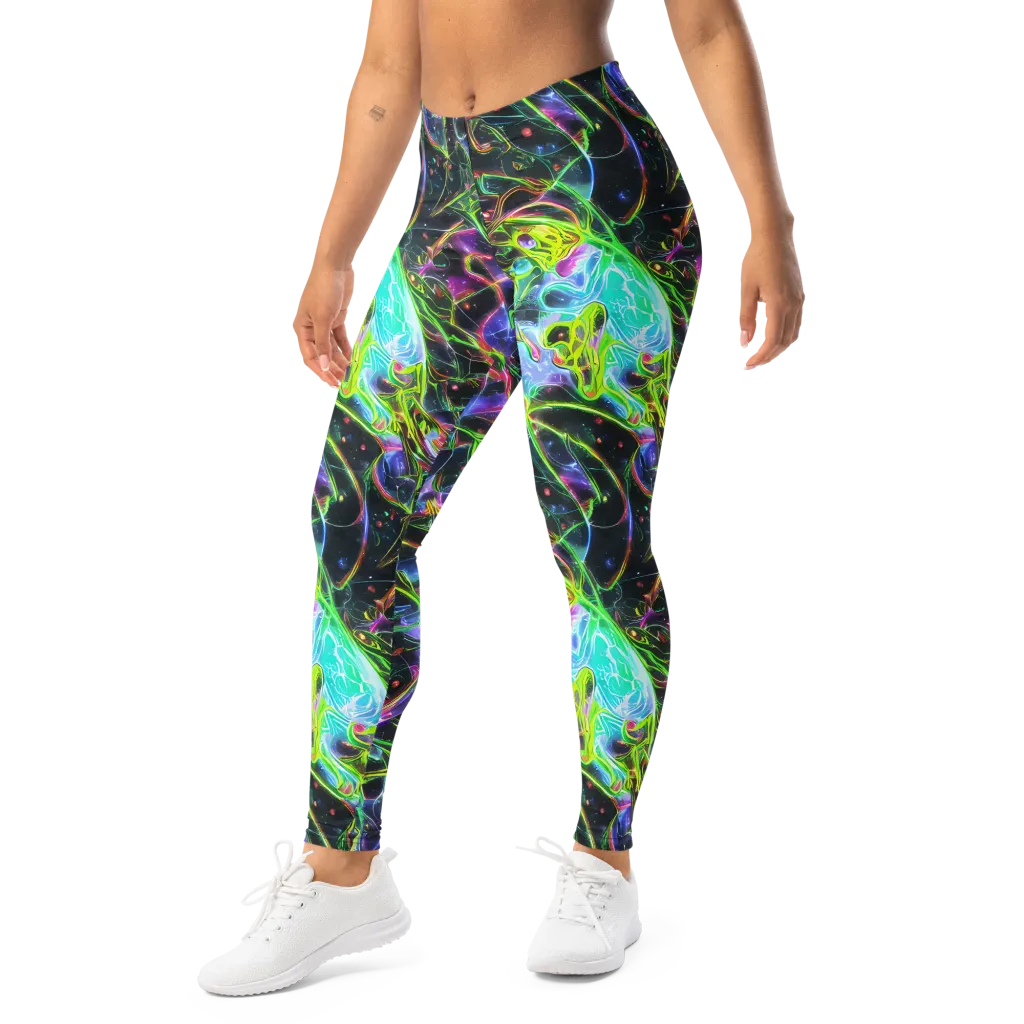 Midnight Biolume on Leggings — Left Front