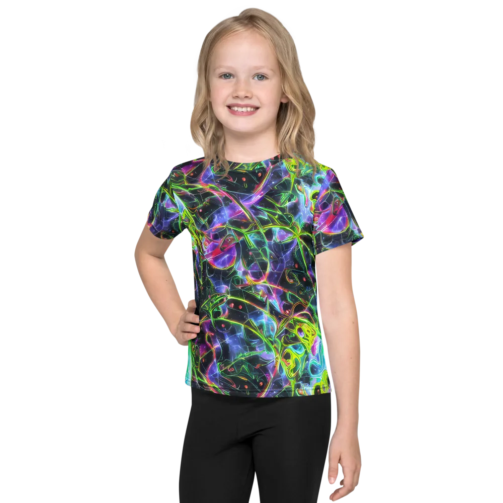 Midnight Biolume on Kids Crew Neck T-Shirt — Front