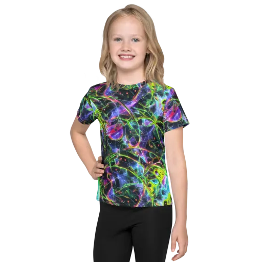 Midnight Biolume on a Kids Crew Neck T-Shirt
