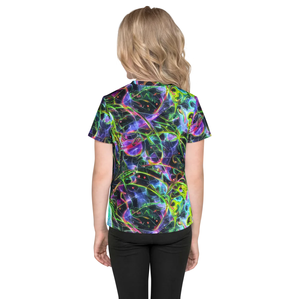 Midnight Biolume on Kids Crew Neck T-Shirt — Back