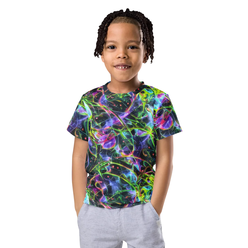 Midnight Biolume on Kids Crew Neck T-Shirt — Front