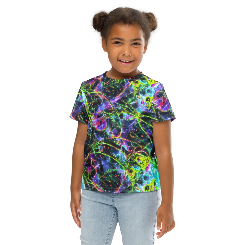 Midnight Biolume on Kids Crew Neck T-Shirt — Front