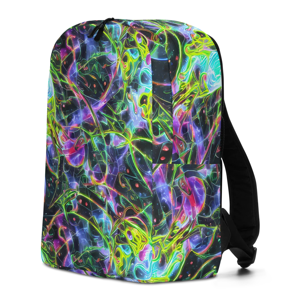 Midnight Biolume on Minimalist Backpack — Left