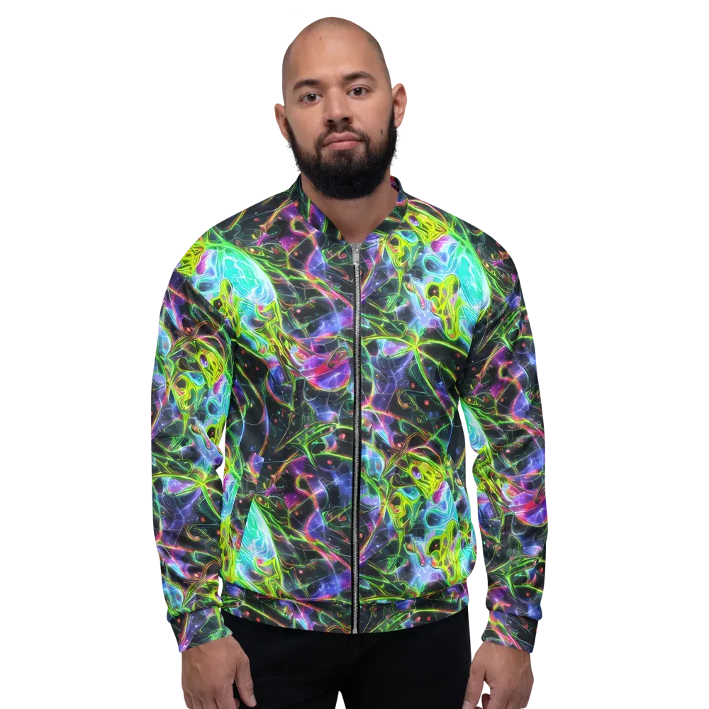 Midnight Biolume on Bomber Jacket — Front