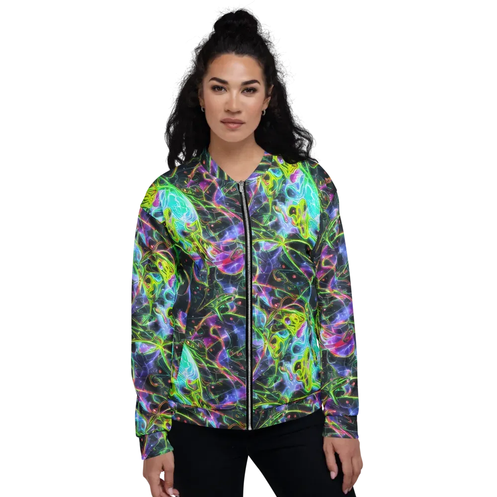 Midnight Biolume on Bomber Jacket — Front