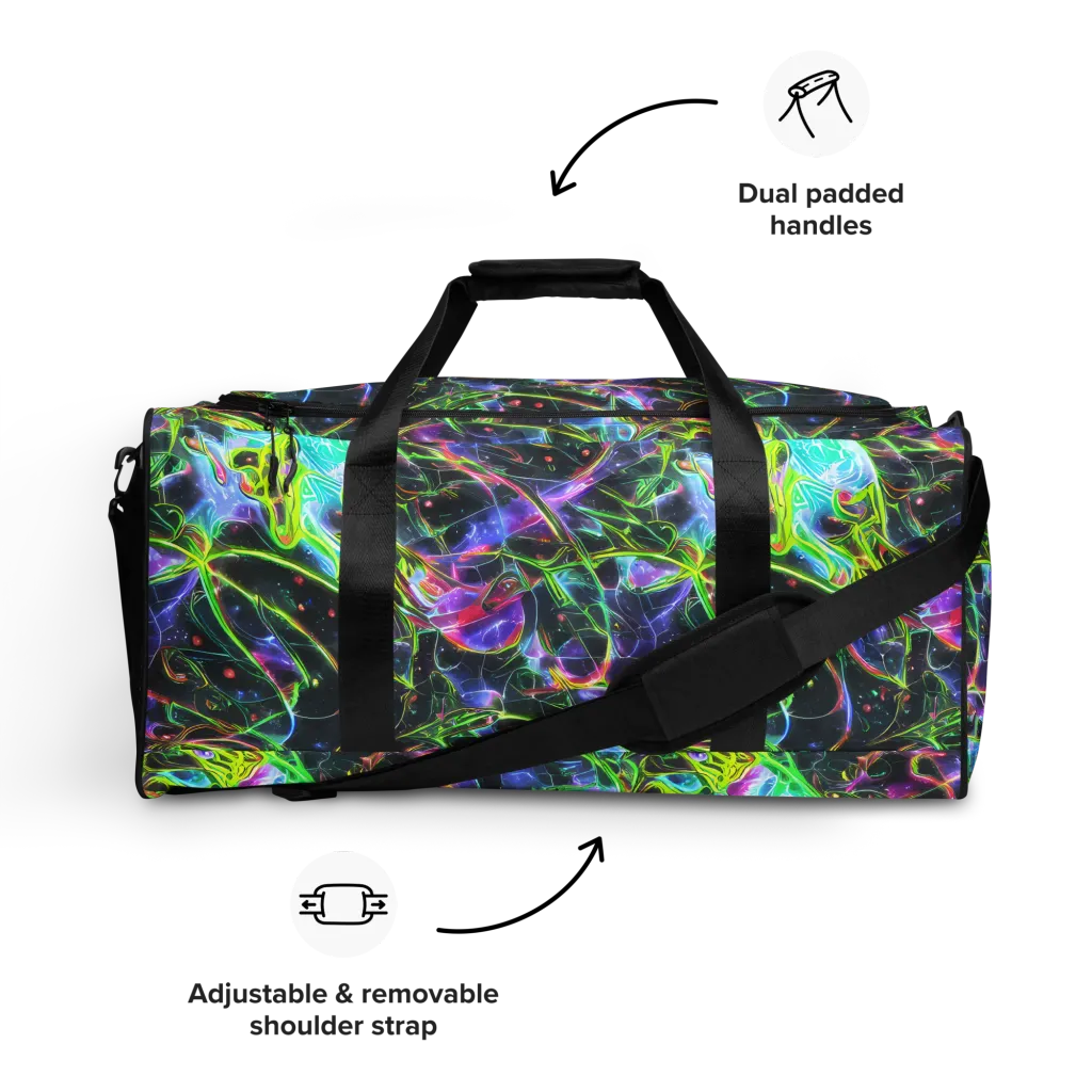 Midnight Biolume on Duffle Bag — Front