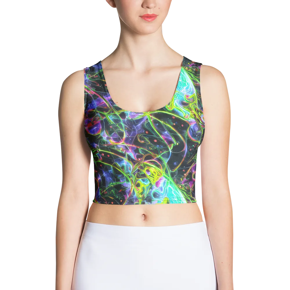 Midnight Biolume on Crop Top — Front