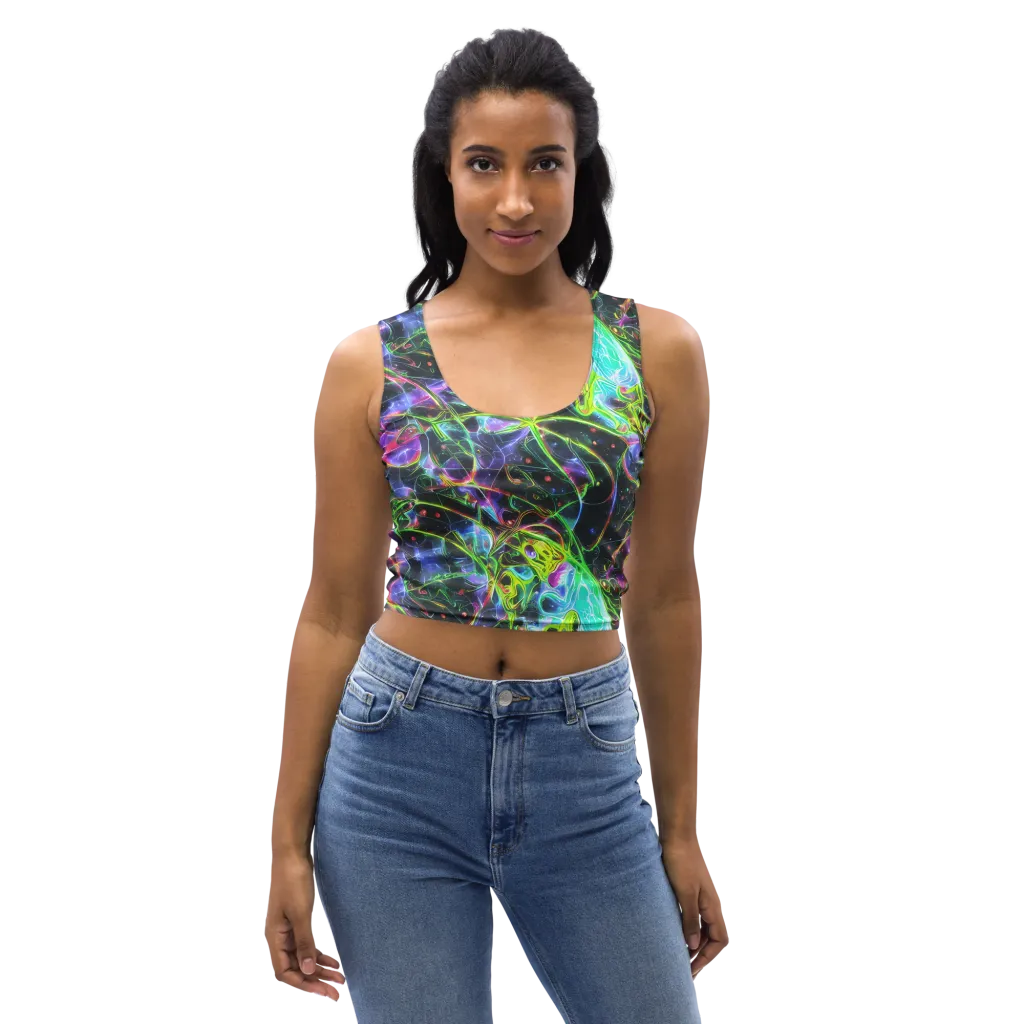 Midnight Biolume on Crop Top — Front