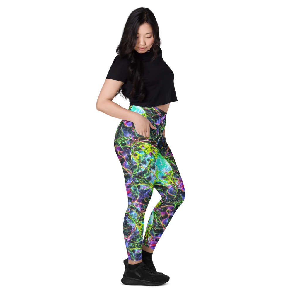 Midnight Biolume on Leggings with Pockets — Right