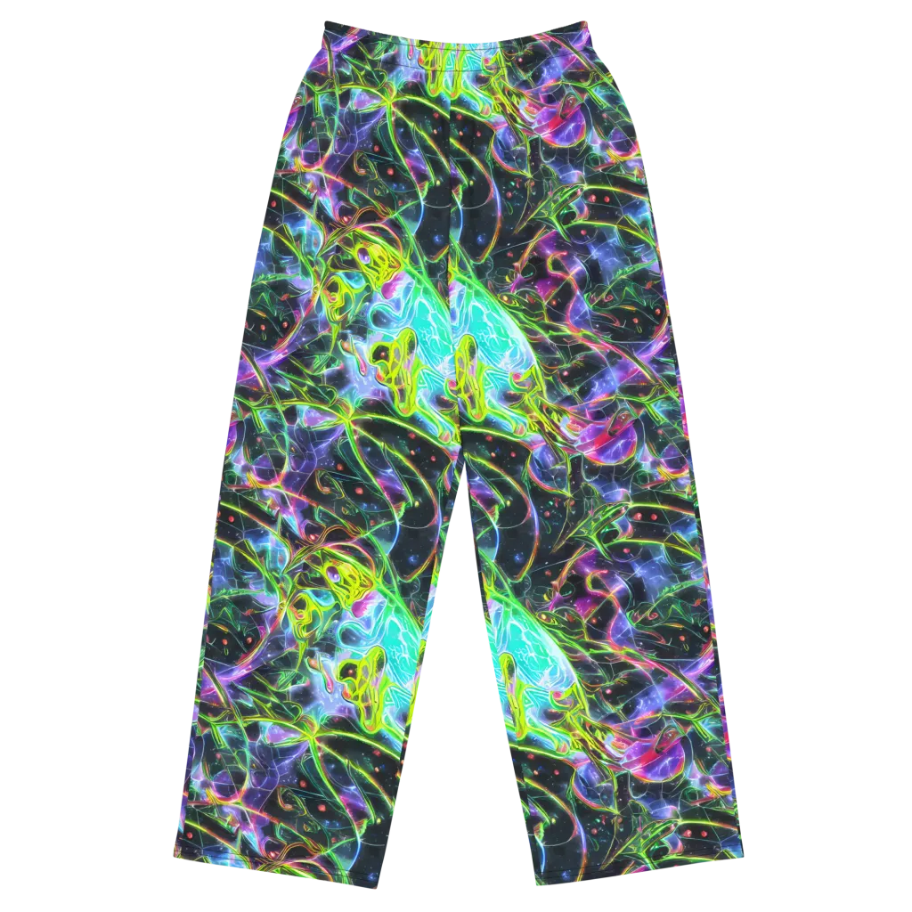 Midnight Biolume on Wide-Leg Pants — Front