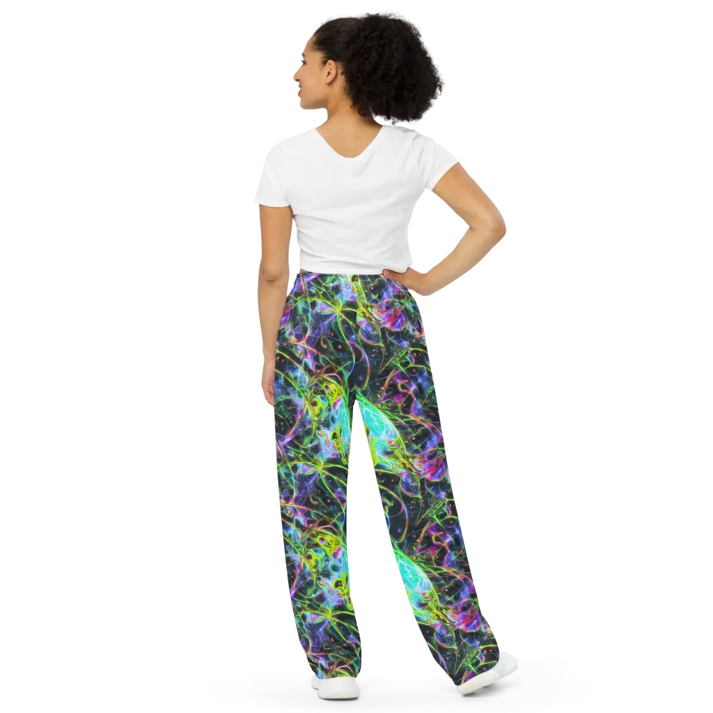 Midnight Biolume on Wide-Leg Pants — Back