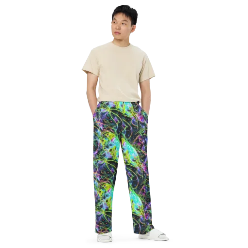 Midnight Biolume on a Wide-Leg Pants