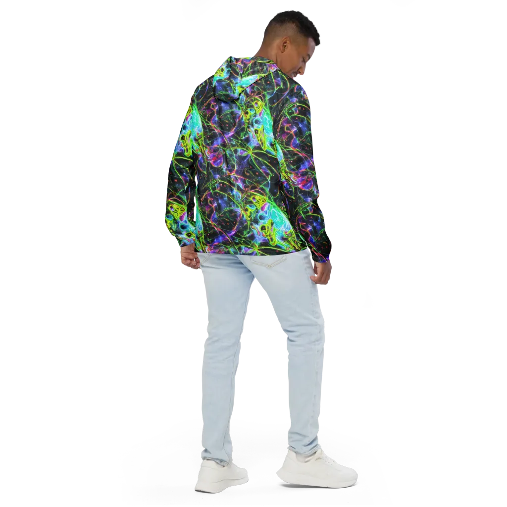Midnight Biolume on Men's Windbreaker — Back