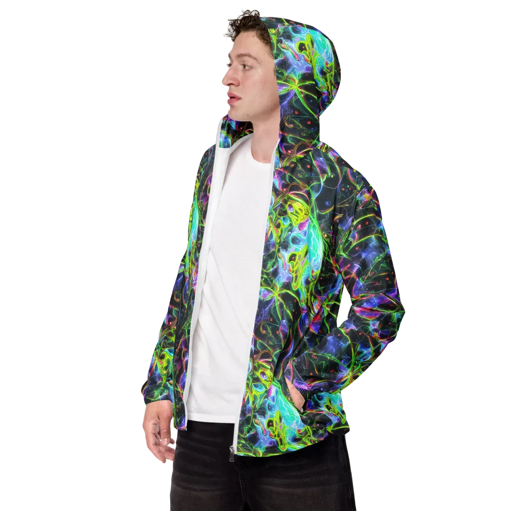 Midnight Biolume on Men's Windbreaker — Left Front