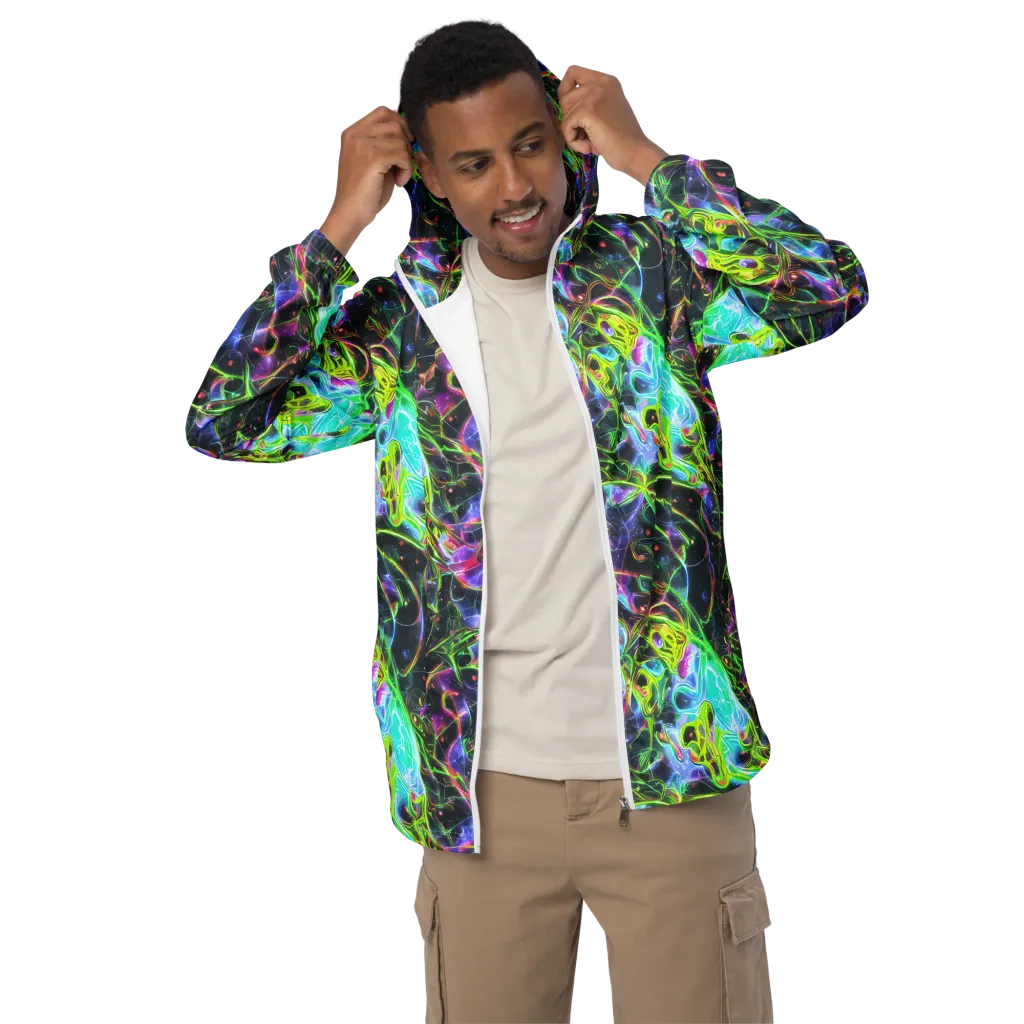 Midnight Biolume on Men's Windbreaker — Front