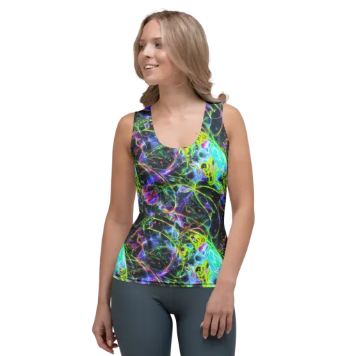 Midnight Biolume on a Women's Tank Top