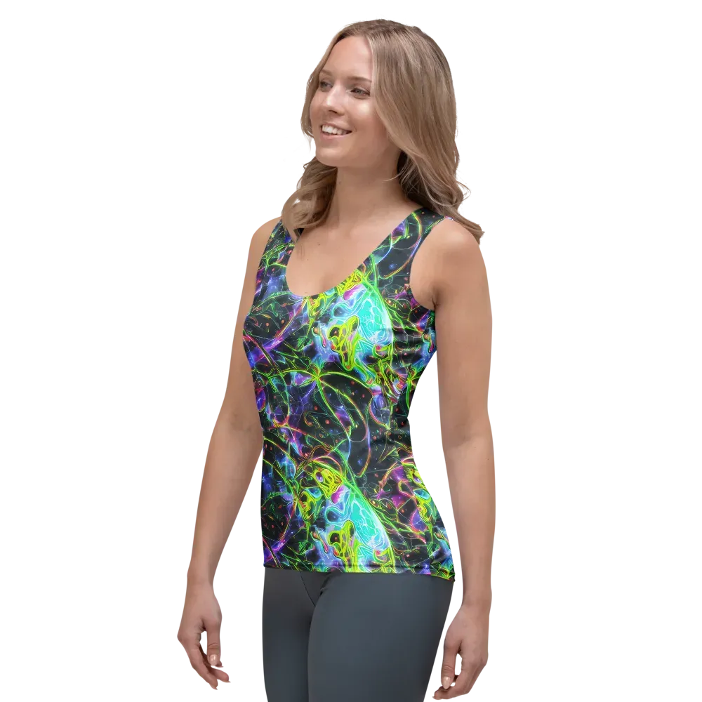 Midnight Biolume on Women's Tank Top — Left Front