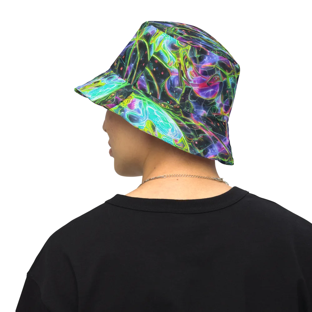 Midnight Biolume on Reversible Bucket Hat — Back Inside