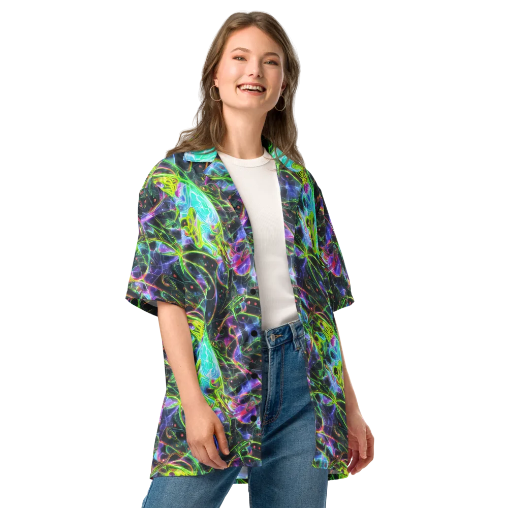Midnight Biolume on Button Shirt — Front