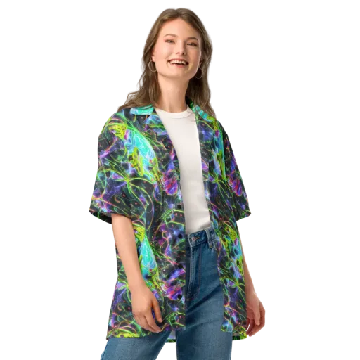 Midnight Biolume on a Button Shirt