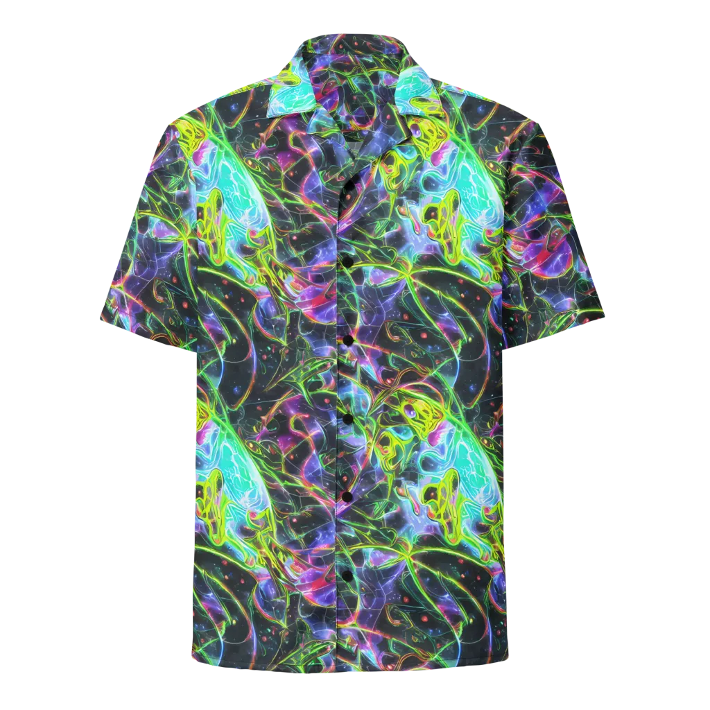 Midnight Biolume on Button Shirt — Front