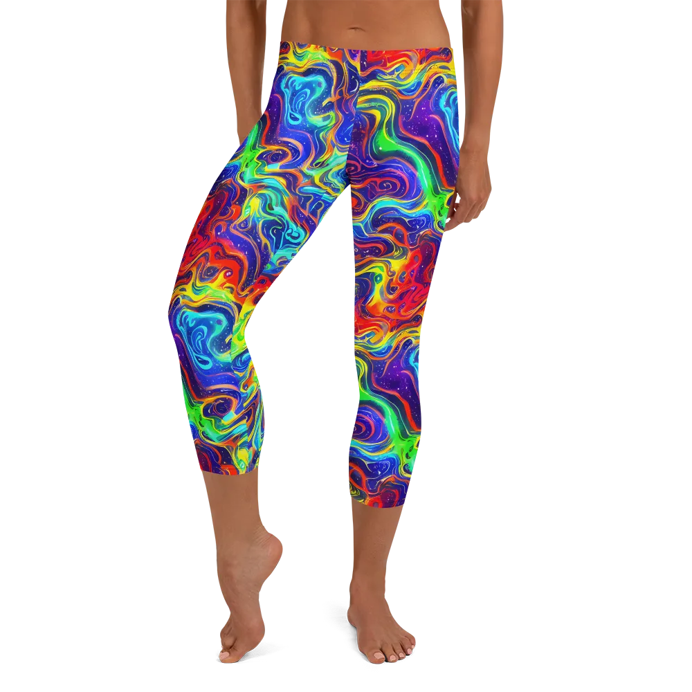 Infinity Ink on Capri Leggings — Front