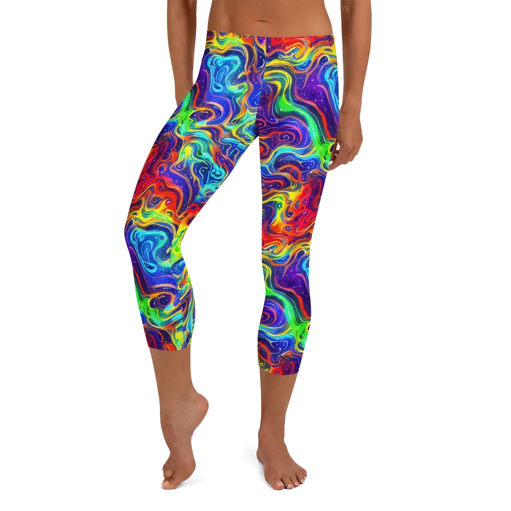 Infinity Ink on Capri Leggings — Front