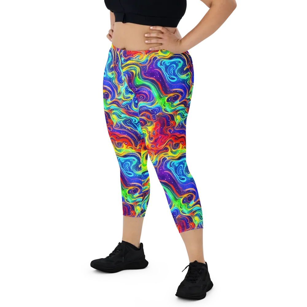 Infinity Ink on Capri Leggings — Front